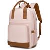KONO Zaino Donna Porta PC 15,6 Pollici, Impermeabile e Antifurto con Porta USB di Ricarica, Grande Capacità per Università, Lavoro e Viaggio (Viola/Marrone)
