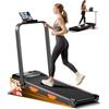 UMAY Tapis Roulant Salvaspazio con Inclinazione 15%, Tapis Roulant Elettrico 10KM/H con 2.5HP Motore Silenzioso, Treadmill for home