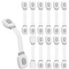 BillyBath Chiusure di Sicurezza per Bambini 12 Pezzi, Blocca Cassetti Credenza Frigo Toilette, Nessun Trapano Necessarioc, grigio