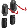 myWall my wall Confezione da 2 supporti da parete per bicicletta, orientabili, fino a 90 mm di larghezza, 30 kg per supporto, per bicicletta, salvaspazio, in acciaio, per mountain bike, bici da corsa, e-bike