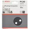 Bosch 5x Disco per levigatura PRO F355 (per Calcestruzzo, Pietra dura, Ø mm, Grano 120, Professional Accessorio levigatrice rotoorbitale)
