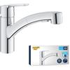 GROHE Start QuickFix rubinetto da cucina con doccetta estraibile per installazione sottofinestra