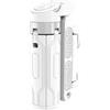 Risveglio Treppiede compatto per selfie con telecomando wireless, supporto per telefono estensibile da 220-365 mm, in ABS leggero 3 in 1 per mini presa, foto video, bianco (bianco)