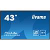 IIyama Monitor Pannello Piatto Segnaletica Digitale 42.5" Full HD Nero