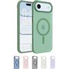 Belkin SheerForce Grip Cover per iPhone Air Compatibile con MagSafe, Design Sottile con Linee Laterali Antiscivolo, Custodia Bumper per iPhone, Magnetica, Trasparente e Anti-urto, Verde