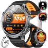SUNKTA Smartwatch Uomo 1400 mAh grande batteria 1,7" HD Bluetooth chiamate Orologio intelligente per iOS Android 100+ modalità Sportive fitness,Monitoraggio della salute,sonno,contapassi,Nero