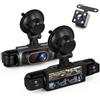 Rimoody 4 Canali 360° Dashcam Auto, 4 Telecamera HD 1080P Anteriore e Posteriore Sinistra Destra, 3.16 Pollici Schermo IPS Dash Cam con Visione Notturna 8 IR/Loop Video/24H Parcheggio Monitor
