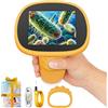ASPOVEN Microscopio Bambini Portable Zoom 1000X - Microscopio Digitale Mini Ricaricabile, Microscopi con Definizione 8 Luci LED Regolabili, Bambini Giocattolo Educativo, Regalo di Natale(Arancione)