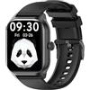 LAOYABB Smartwatch Uomo Donna, Sportivo Fitness Tracker con Effettua o Risposta Chiamate, 2.01" Intelligente Orologio con Contapassi/Cardiofrequenzimetro/Sonno, IP68 Smart Watch per Android iOS