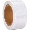 XFXIA Nastro Riflettente Adesivo Nastro Catarifrangente Bianco 5cm x 10m
