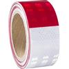 XFXIA Nastro Riflettente Adesivo Nastro Catarifrangente Adesivo Stradale Promemoria Di Sicurezza Ad Alta Visibilità Per Auto Moto Bicicletta Attività Notturna 5cm x 20m (Rosso e Bianco)