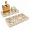 BLESWIN 2PCS Vassoio da bagno 20x10cm, dispenser sapone rettangolare, portaoggetti per lavello cucina in silicone, antiscivolo e facile da pulire, adatto per profumi, candele, gioielli, sapone(beige)