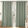 Deconovo Tende Oscuranti per Interni con Occhielli, 2 Pannelli 200x210 cm, Tende Termiche Isolanti per Camera da Letto e Soggiorno, Drappeggio Morbido ed Elegante, Verde Salvia