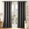 Deconovo Tende Oscuranti per Interni con Occhielli, 2 Pannelli 140x350 cm, Tende Termiche Isolanti per Camera da Letto e Soggiorno, Drappeggio Morbido ed Elegante, Grigio Antracite