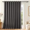Deconovo Tenda Oscurante per Interni con Occhielli, 1 Pannello 300x245 cm, Tenda Termica Isolante per Camera da Letto e Soggiorno, Drappeggio Morbido ed Elegante, Grigio Antracite
