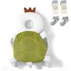 Bambebe Protezione Testa per Neonato Morbido Cuscino Anticaduta Bambino Proteggi Testa Bambini Regolabile Zaino Salva Testa Neonati Caschetto Primi Passi Zainetto Anticaduta Bambini