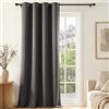 Deconovo Tenda Oscurante per Interni con Occhielli, 1 Pannello 140x210 cm, Tenda Termica Isolante per Camera da Letto e Soggiorno, Drappeggio Morbido ed Elegante, Grigio Antracite