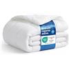 Bedsure Coperta Estiva 240x220 Coperta Leggera per Letto - Coperta 240x220 Morbida Sottile e Leggera per l'Estate, Microfibra Traspirante Trapunta Estiva OEKO-TEX per Allergici, Bianco