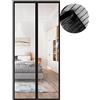 Meet Beauty Zanzariera Magnetica per Porte, Zanzariera 90x210 cm, Nero Zanzariere Porte Chiusura Automatica, Facile da Installare, per Porta Finestra Balcone Soggiorno