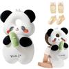 Bambebe Protezione Testa per Neonato Morbido Cuscino Anticaduta Bambino Proteggi Testa Bambini Regolabile Zaino Salva Testa Neonati Caschetto Primi Passi Zainetto Anticaduta Bambini(Panda)