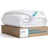 Bedsure Coperta Estiva 155x220 Coperta Leggera per Letto - Coperta 155x220 Morbida Sottile e Leggera per l'Estate, Microfibra Traspirante Trapunta Estiva OEKO-TEX per Allergici, Bianco