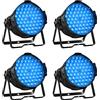 BETOPPER Luci DJ Luci Discoteca Luci Palco 54x3W RGBW Par Led Controllo Vocale/DMX è Adatto Per Matrimoni, Spettacoli, Chiesa, Feste, Illuminazione di Club（4 pezzi）