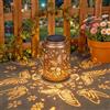 Dehobo Regali per Donna Lampade Solari Farfalla Esterno IP65 Lanterna Retrò Metallo Dorato per Giardino Terrazzo Balcone Cortile Idea Regalo Festa della Mamma