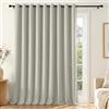 Deconovo Tenda Oscurante per Interni con Occhielli, 1 Pannello 300x245 cm, Tenda Termica Isolante per Camera da Letto e Soggiorno, Drappeggio Morbido ed Elegante, Tortora Chiaro