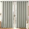 Deconovo Tende Oscuranti per Interni con Occhielli, 2 Pannelli 200x210 cm, Tende Termiche Isolanti per Camera da Letto e Soggiorno, Drappeggio Morbido ed Elegante, Grigio Ghiaccio