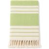 Generico Telo Mare 100x180 cm con Frange - Asciugamano Spiaggia in Cotone - Morbido, Assorbente, Leggero - 6 Colori Disponibili (Verde)