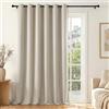 Deconovo Tenda Oscurante per Interni con Occhielli, 1 Pannello 200x245 cm, Tenda Termica Isolante per Camera da Letto e Soggiorno, Drappeggio Morbido ed Elegante, Avorio Sabbia