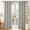 Deconovo Tende Oscuranti per Interni con Occhielli, 2 Pannelli 140x260 cm, Tende Termiche Isolanti per Camera da Letto e Soggiorno, Drappeggio Morbido ed Elegante, Grigio Ghiaccio
