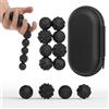 Bambebe 8 Palle Magnetiche Antistress in Silicone, Fidget Toys Sensoriali Portatili con Texture Varie, Sfere per Agopressione e Massaggio Mani per Adulti e Bambini
