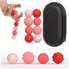 Bambebe 8 Palle Magnetiche Antistress in Silicone, Fidget Toys Sensoriali Portatili con Texture Varie, Sfere per Agopressione e Massaggio Mani per Adulti e Bambini