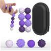 Bambebe 8 Palle Magnetiche Antistress in Silicone, Fidget Toys Sensoriali Portatili con Texture Varie, Sfere per Agopressione e Massaggio Mani per Adulti e Bambini