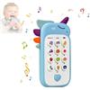 Bambebe Telefono Giocattolo per Bambini, Gioco Musicali Bambino 1 Anno, Cellulare Giocattolo per Neonato 6 9 12 Mesi, Giocattoli Sensoriali per Bambini con Telecomando(Versione inglese)