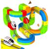 Goody King Trenino Elettrico per Bambini 69 Pezzi - Kit 3D DIY con Binari Magnetici a Cubi, Include Treno e Segnali Stradali, Giocattolo Educativo Creativo STEM Regalo per Bambini 4-12 Anni