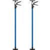 tectake® 2 Puntelli telescopici regolabili 20x8x115cm, Set 2 Pezzi Asta Telescopica fino a 290 cm, Portata 30 kg ciascuno, Piastra di supporto antiscivolo, Supporto Solai, Cartongesso, Edilizia - Blu