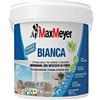 MAXMEYER Pittura per interni Bianca Lavabile Monomano, 2 in 1: fissativo e pittura, per camere e soggiorni 4 l