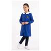 Nazareno Gabrielli Grembiule scuola elementare blu bambina con zip Nazareno Gabrielli Made in Italy Holiday 0851A26, BLU