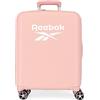 Reebok Roxbury Cabin Valigia Rosa 40x55x20 cm Rigida ABS Integrato Lucchetto TSA 38.4L 2 kg 4 Doppie Ruote Bagaglio A Mano