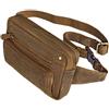 STILORD Lou Marsupio da Cintura Piccolo Pelle Vintage Borsa a Tracolla Borsello Zainetto Monospalla con Tasche Cerniera per Running Festival Montagna Colore:marrone medio