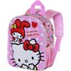 Hello Kitty Lovely-Zainetto 3D Elite, Rosa, 25 x 30 cm, Capacità 7 L