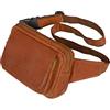 STILORD "Boston" Marsupio Grande in Pelle Vera da Uomo Donna Borsello a Tracolla Monospalla Vintage Elegante in Cuoio Colore:marrone scuro - pallido