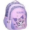 mybagstory Zaino Kuromi Viola Ufficiale Sanrio | Zaino scolastico grande capacità per la scuola elementare | Zaino Kawaii leggero e resistente | Idea regalo per rientrare e tempo libero da 5 anni