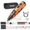 VEVOR Kit di Utensili Rotanti Senza Fili da 119 Pezzi, Mini Utensile Rotante Portatile DC12V, 28 Velocità 5000-32000 giri/min. Strumenti Fai da Te Multiuso per Incisione, Levigatura, Lucidatura