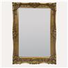 KeyHome Store Specchio da Parete 90x115 cm con Cornice Decorata in Legno Oro