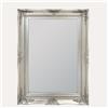 KeyHome Store Specchio da Parete in Legno Argento 120x90 cm