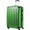 Hauptstadtkoffer ALEX Trolley Rigido Espandibile 75 cm (119 L) con Lucchetto a Combinazione, Valigia da Viaggio Robusta con 4 Ruote Doppie, Verde