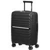 Samsonite Neo Flux - Spinner S, Bagaglio a mano espandibile, 55 cm, 39/45 L, Nero (Black)